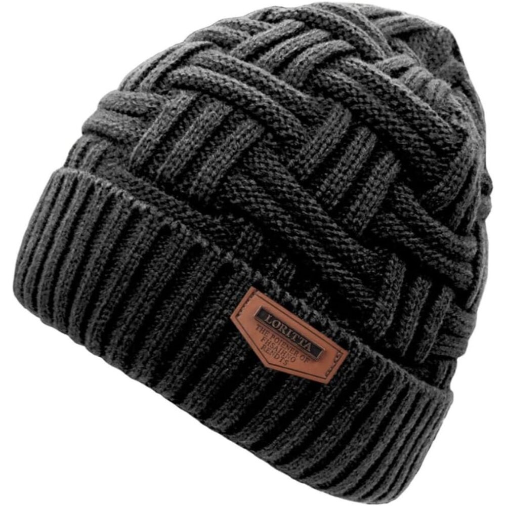 Winter Hat Warm Knitted Thick Baggy Slouchy Beanie Skull Cap for Men